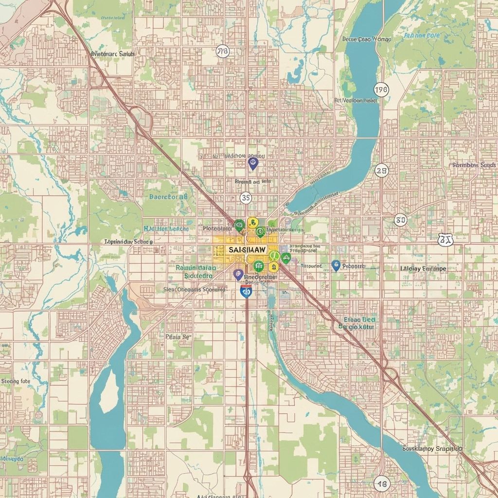 Service area map showing Saginaw, TX and surrounding cities